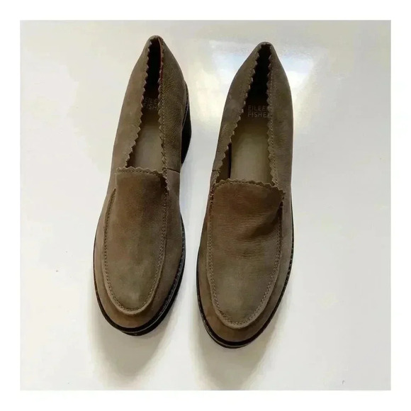 Eileen Fisher Harria Leather Platform Loafer size 9.5 - Picture 2 of 11